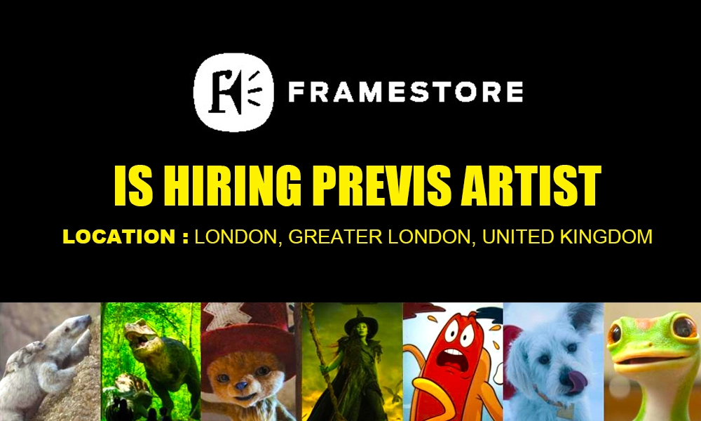 Previs Artist Launchpad Internship 2026 Framestore London