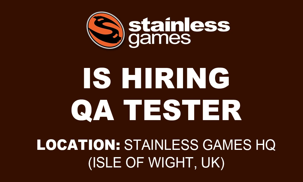 QA Tester at Stainless Games 2026