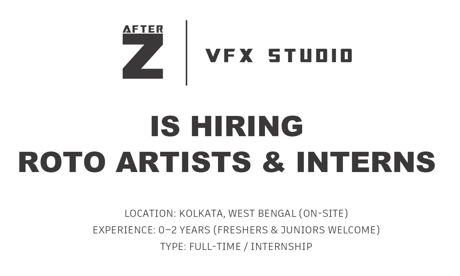 Roto Artists & Interns at Afterz VFX Studio, Kolkata % festybay Roto Artists & Interns at Afterz VFX Studio, Kolkata