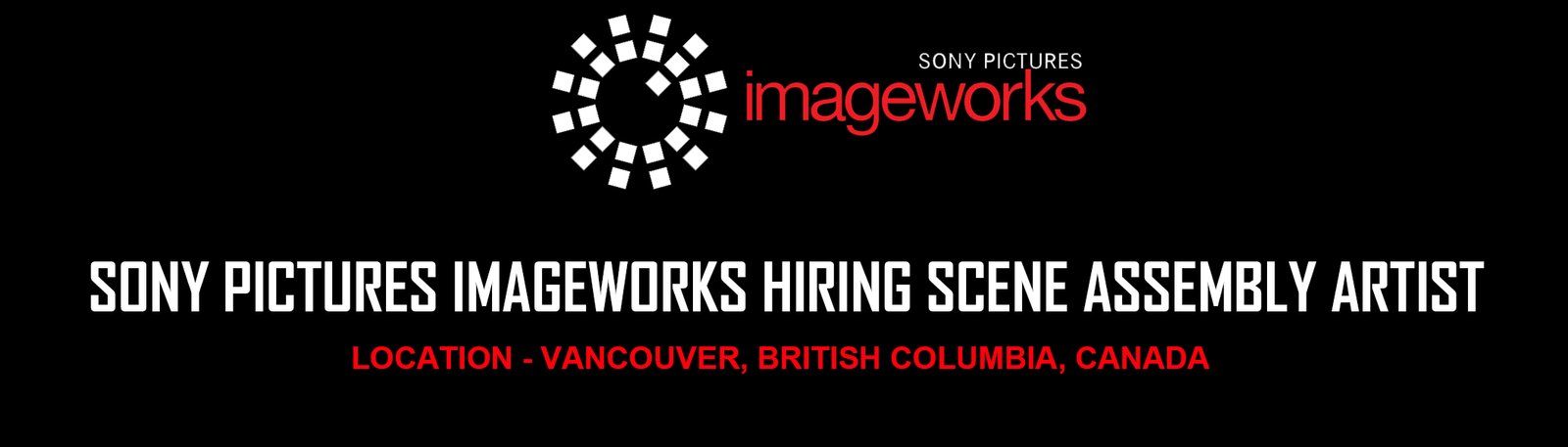 Scene Assembly Artist hiring at Sony Pictures Imageworks 2026