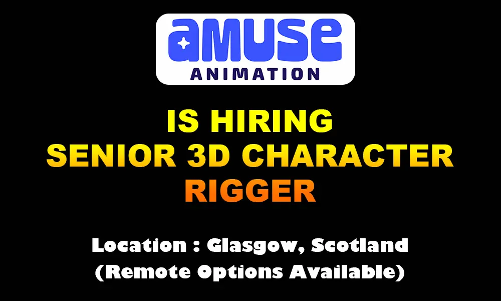 Senior 3D Character Rigger at Amuse Animation