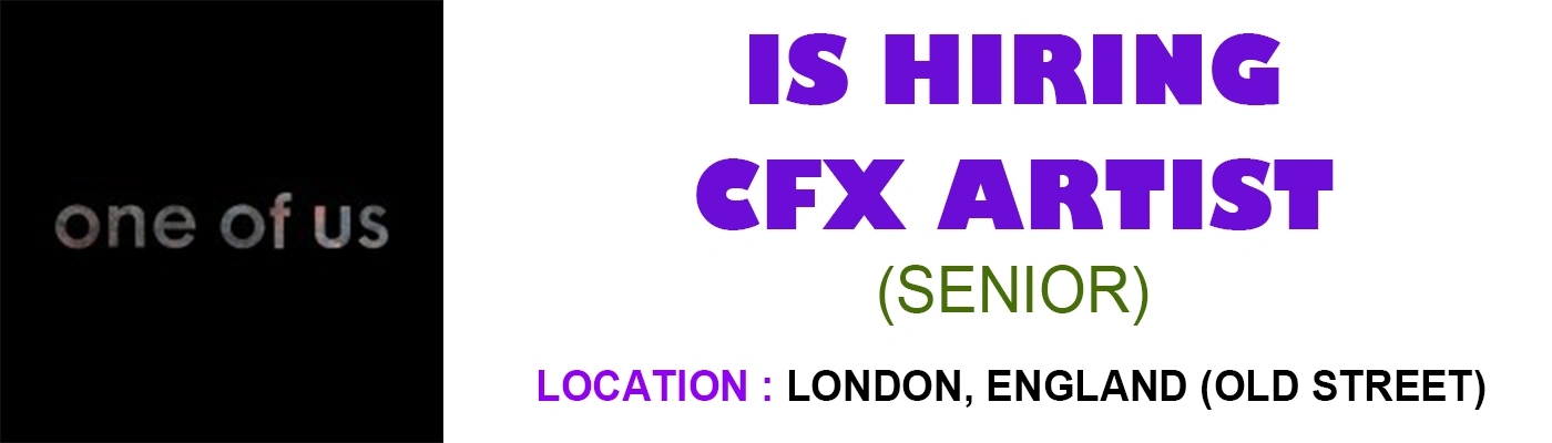 Senior CFX Artist job at One of Us, 2026 % festybay Senior CFX Artist job at One of Us, 2026