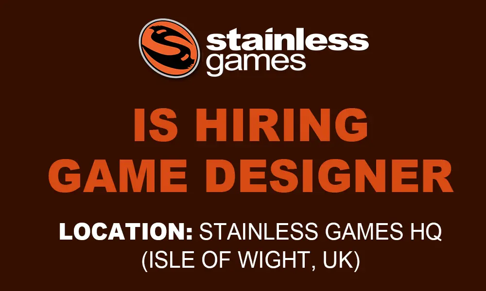 Senior Game Designer at Stainless Games, 2026