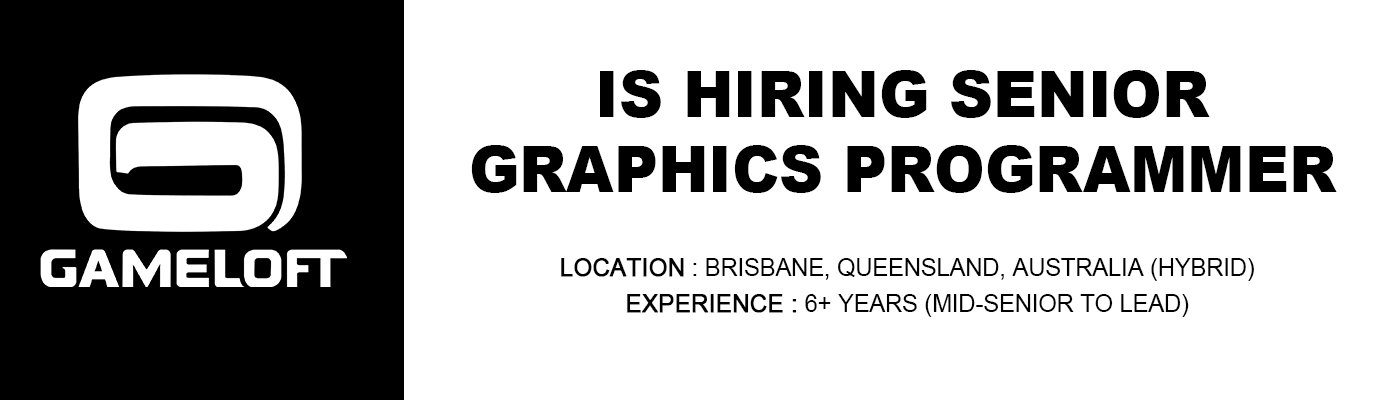 Senior Graphics Programmer - Gameloft Brisbane jobs 2026 % festybay Senior Graphics Programmer Gameloft Brisbane jobs 2026