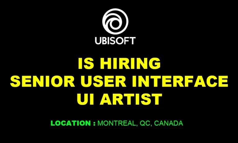 Senior UI Artist Job Ubisoft Montreal, 2026