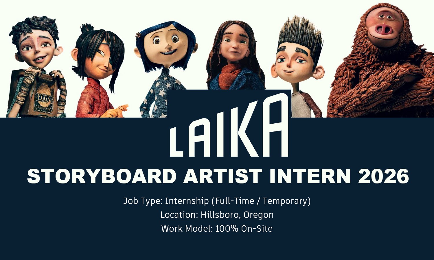 Storyboard Artist Intern at LAIKA Studios, Hillsboro % festybay Storyboard Artist Intern laika studios