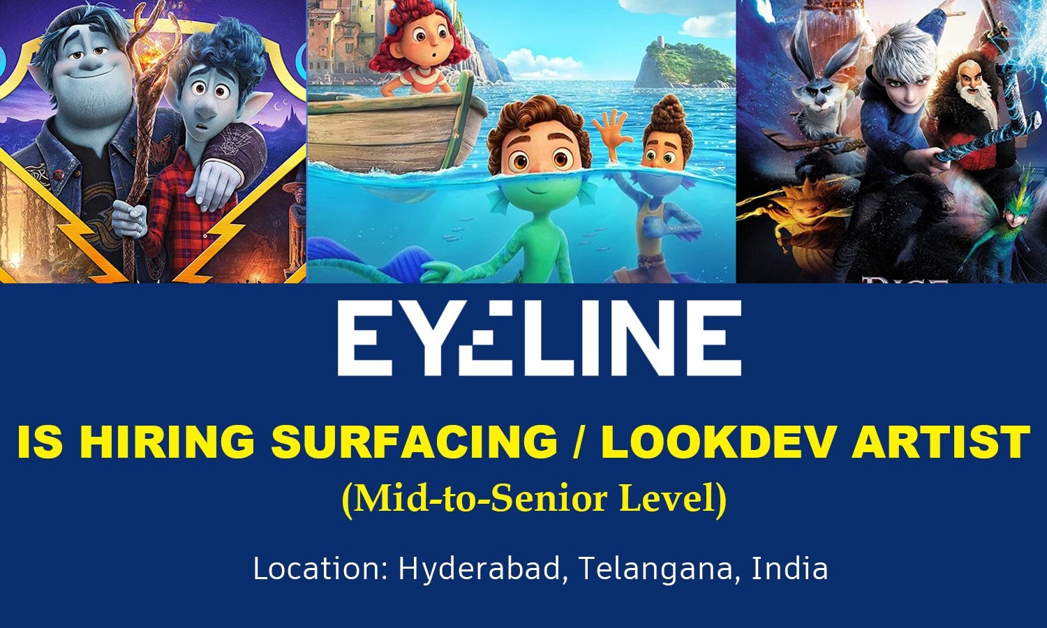 Surfacing_Lookdev Artist at Eyeline Studios, Hyderabad