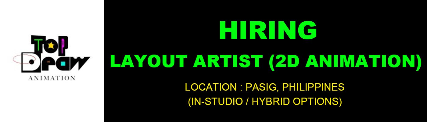 Top Draw Animation | Layout Artist (2D Animation) % festybay Top Draw Animation Layout Artist (2D Animation)