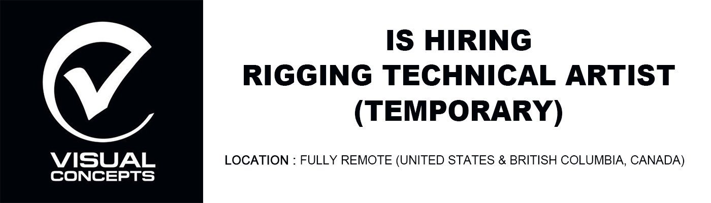 Visual Concepts hiring Rigging Artist (Technical), US 2026