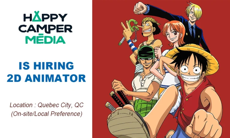 2D Animator job at Happy Camper Media Thumbnail