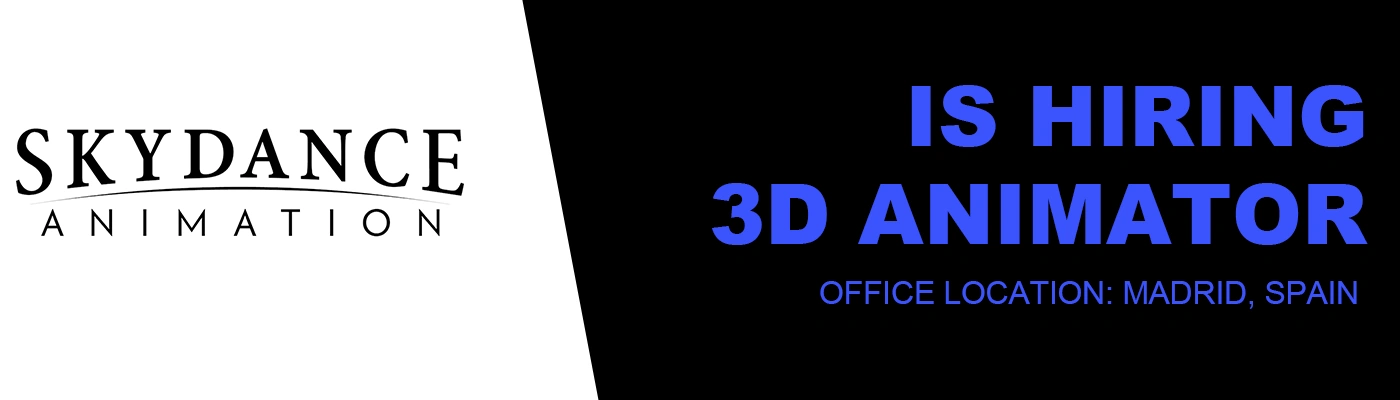 3D Animator at Skydance Animation Madrid % festybay 3D Animator at Skydance Animation Madrid