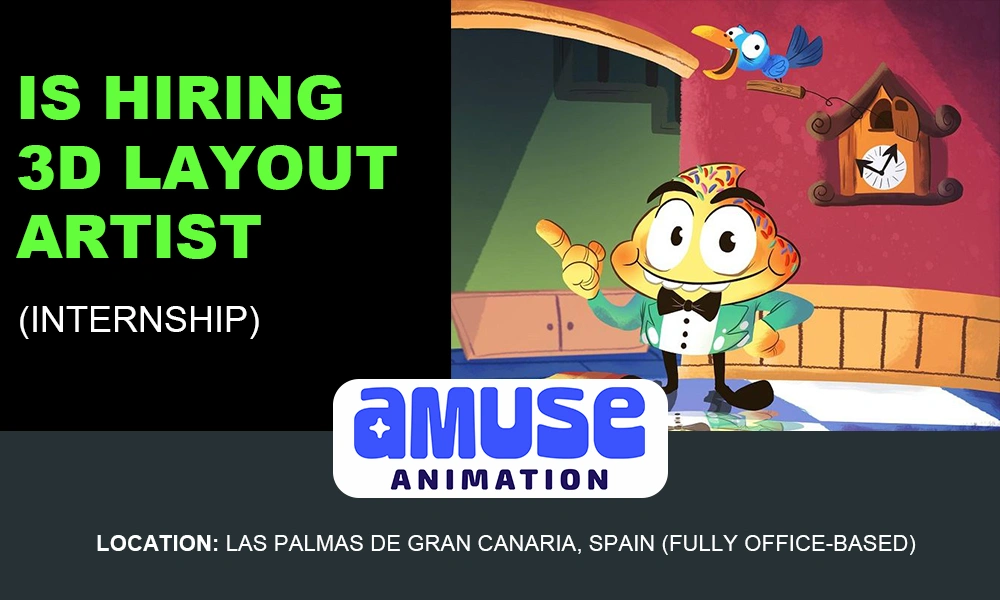 3D Layout Artist (Internship) – Amuse Animation thumbnail