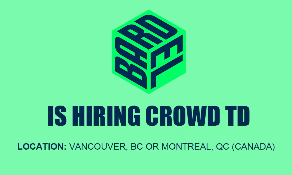 Bardel Entertainment hiring Crowd Lead, Vancouver