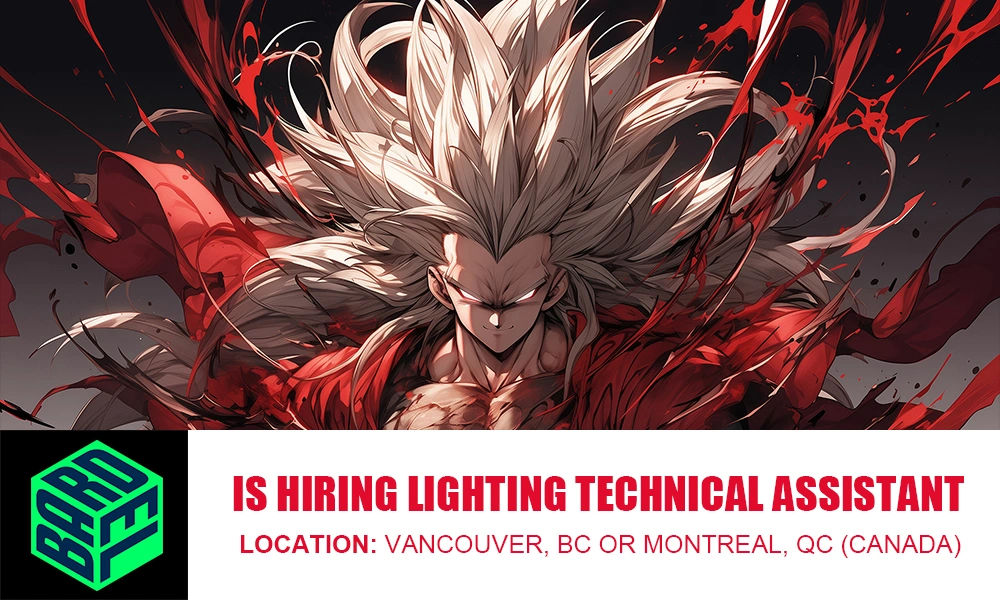 Bardel Entertainment hiring Lighting Technical Assistant