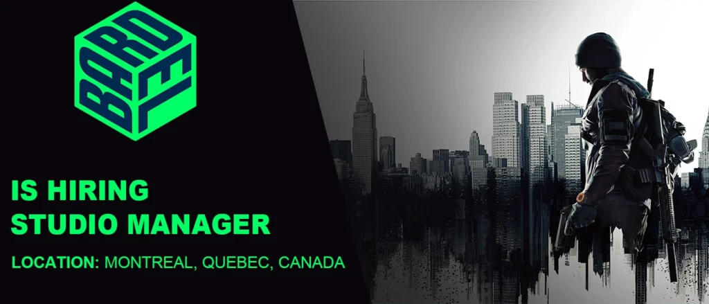 Bardel Entertainment hiring Studio Manager Bardel Entertainment hiring Studio Manager