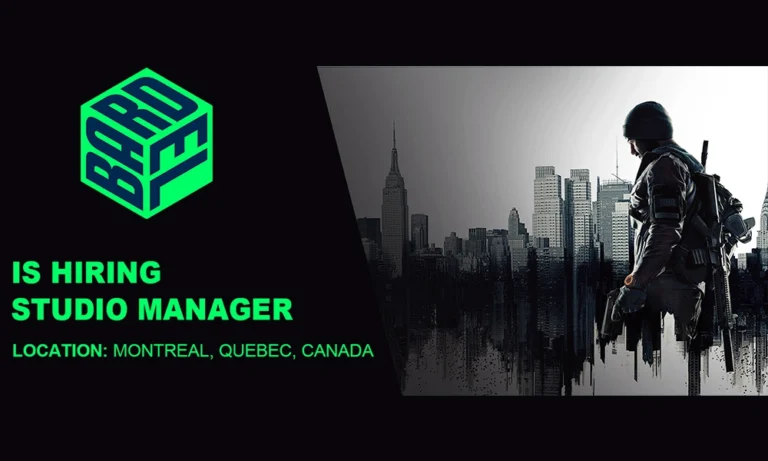 Bardel Entertainment hiring Studio Manager thumbnail