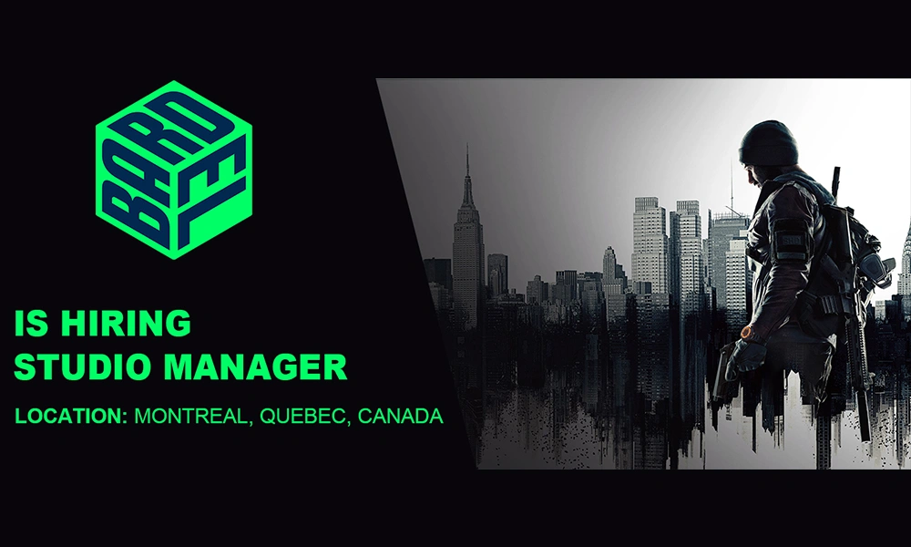 Bardel Entertainment hiring Studio Manager thumbnail