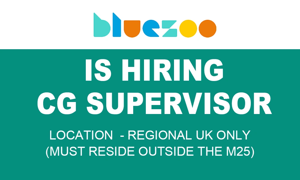 Blue Zoo Animation Studio hiring CG Supervisor 2026
