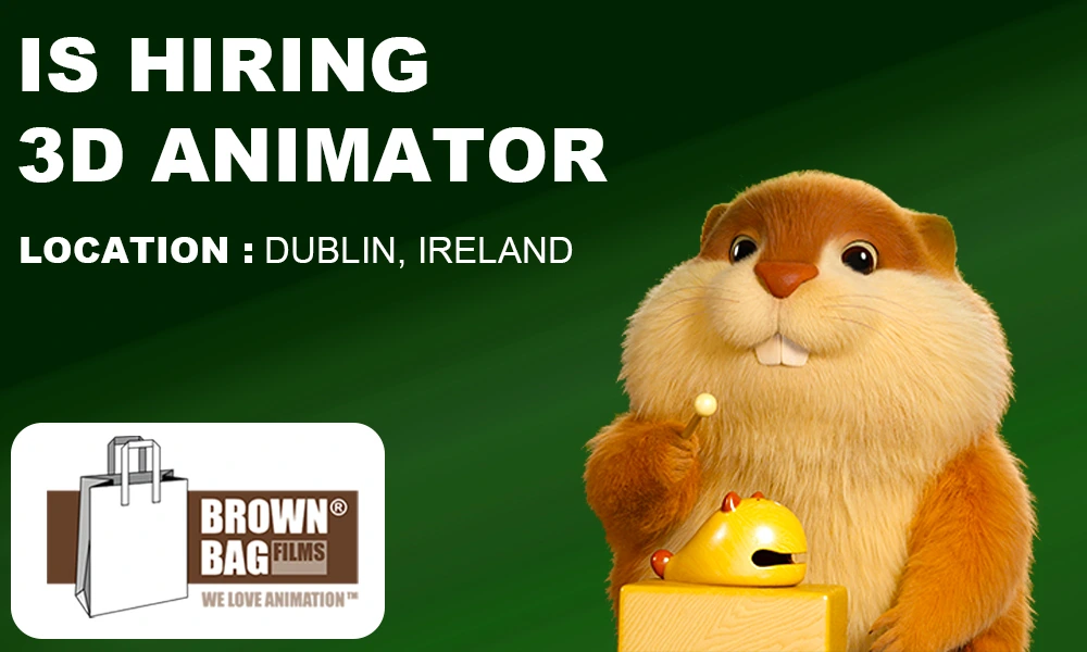 Brown Bag Films hiring 3D Animator, Dublin, thumb
