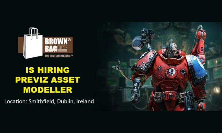 Brown Bag Films hiring Previz Asset Modeller, Dublin thumbnail