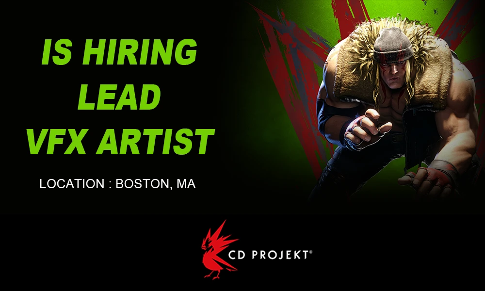 CD PROJEKT RED hiring Lead VFX Artist, Boston