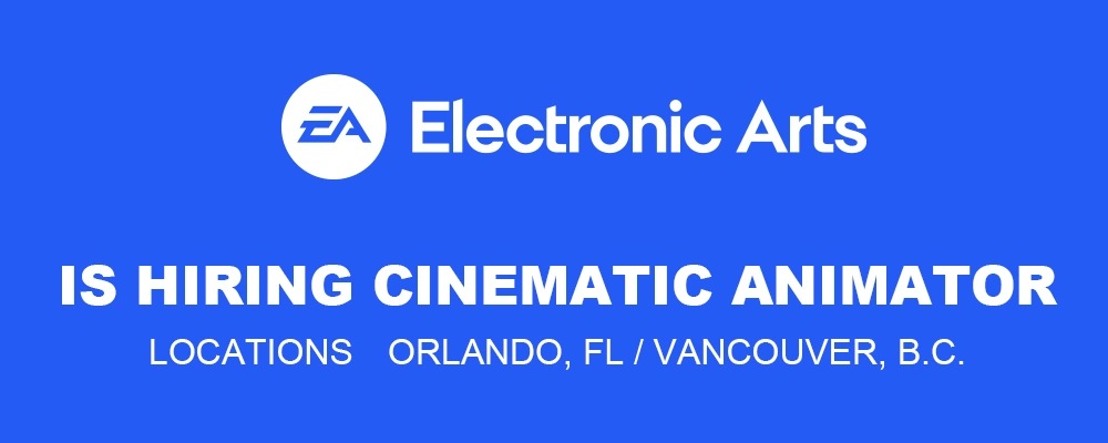 Cinematic Animator job Electronic Arts, 2026