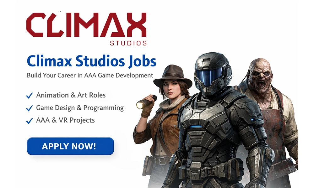 Climax Studios Jobs – Build Your Career in AAA Game Development banner