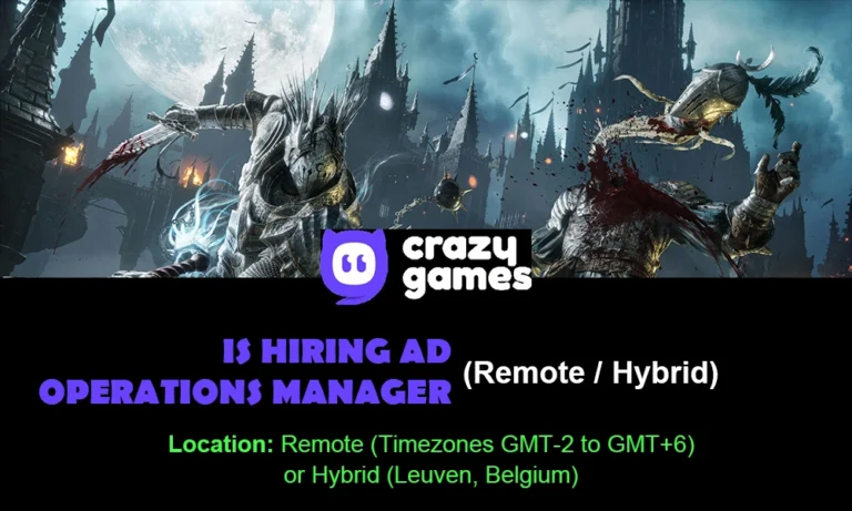 CrazyGames hiring Ad Operations Manager, Remote , 2026 thumbnail