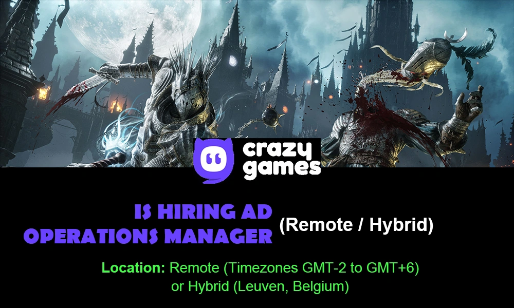 CrazyGames hiring Ad Operations Manager, Remote , 2026 thumbnail