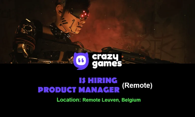 CrazyGames hiring Product Manager, Remote,Europe