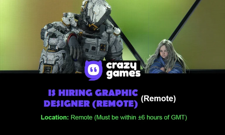 CrazyGames is hiring Graphic Designer (Remote), 2026 thumbnail