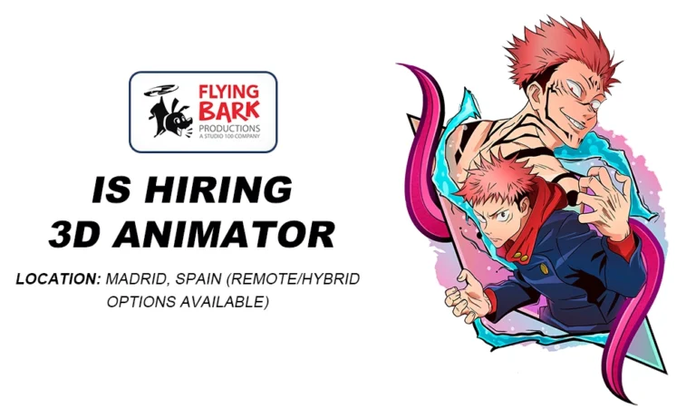 Flying Bark Production Spain hiring 3D Animators