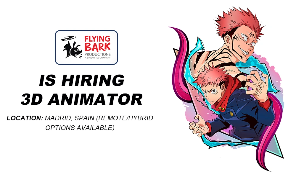 Flying Bark Production Spain hiring 3D Animators