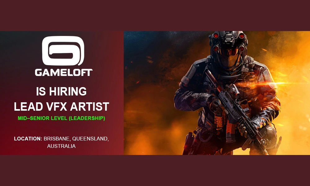 Gameloft Brisbane hiring Lead VFX Artist, thumbnail