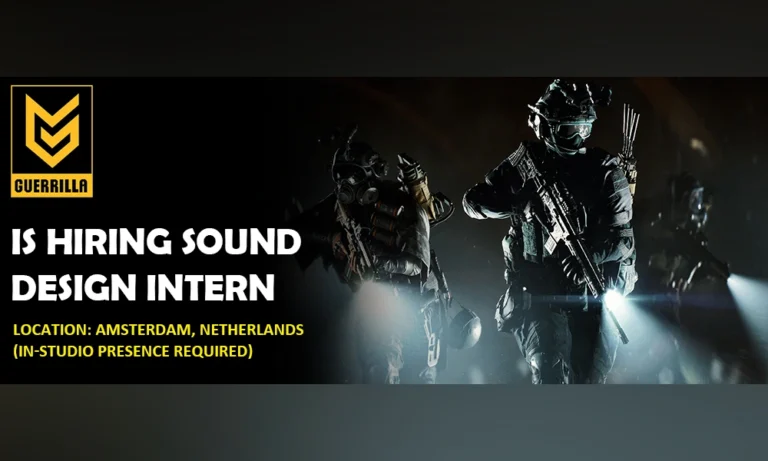 Guerrilla Games - Sound Design Intern thumbnail