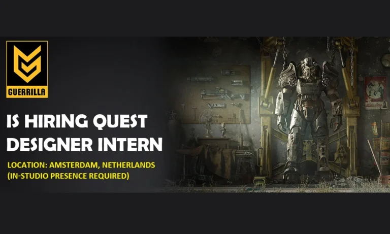 Guerrilla Games hiring Quest Designer Intern, Thumbnail