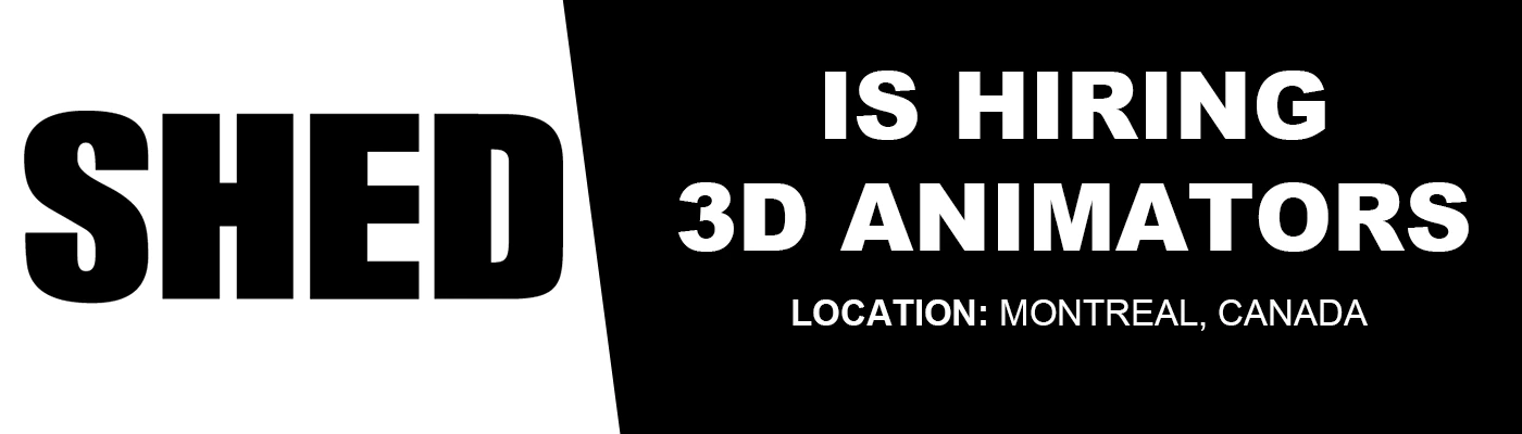 Hiring 3D Animator job at SHED