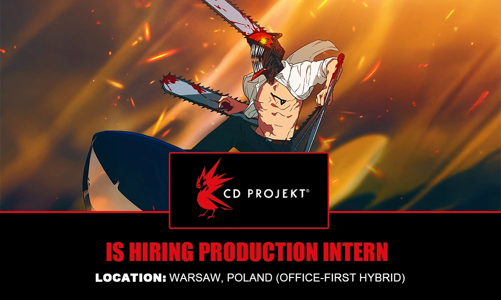 Hiring Production Intern at CD PROJEKT RED thumb