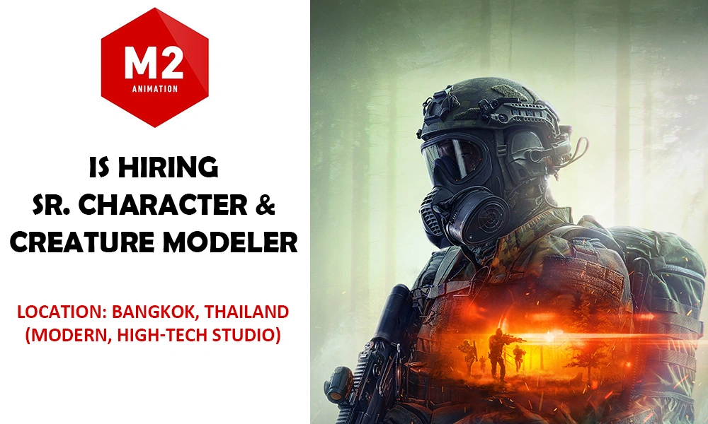 M2 Animation Sr. Character & Creature Modeler, Bangkok thumbnail
