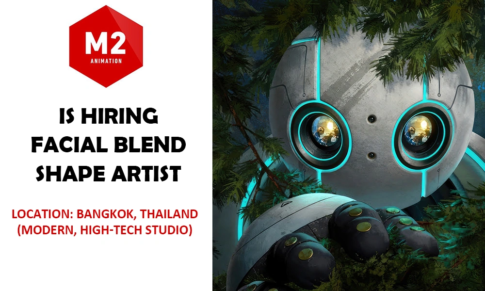 M2 Animation hiring Facial Blend Shape Artist, Bangkok thumbnail