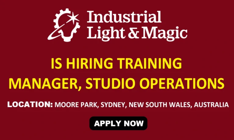 Manager, Studio Operations at Industrial Light & Magic, Sydney