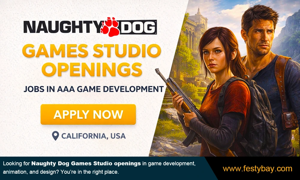 Naughty Dog Games Studio Openings - Latest Jobs (2026)