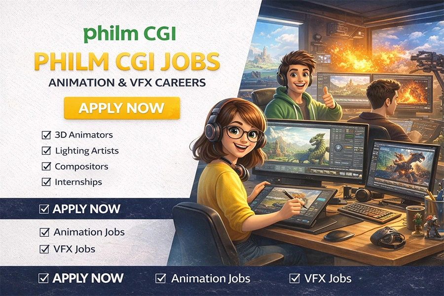 Philm CGI Jobs – Work in Animation & VFX Industry thumbnail Philm CGI Jobs – Work in Animation & VFX Industry thumbnail