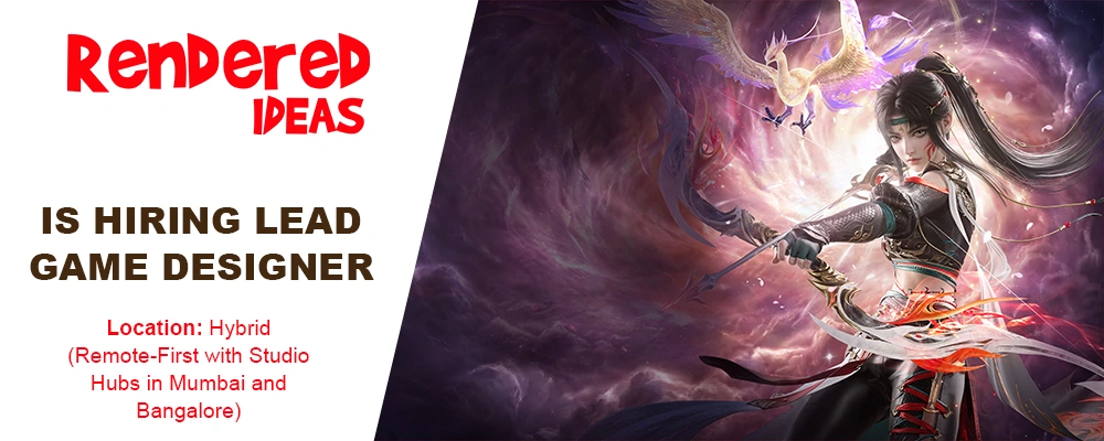 Rendered Ideas hiring Lead Game Designer, Mumbai