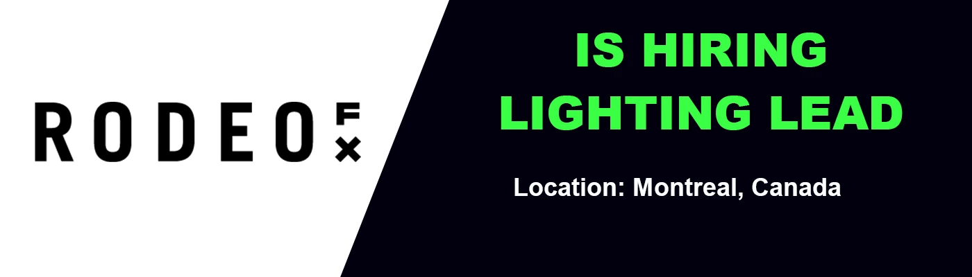 Rodeo FX hiring Lighting Lead, 2026