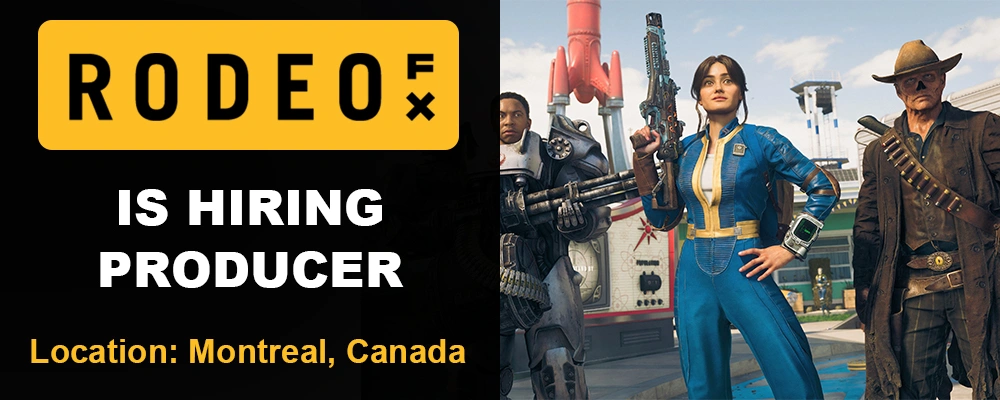 Rodeo FX is hiring Producer, Canada 2026