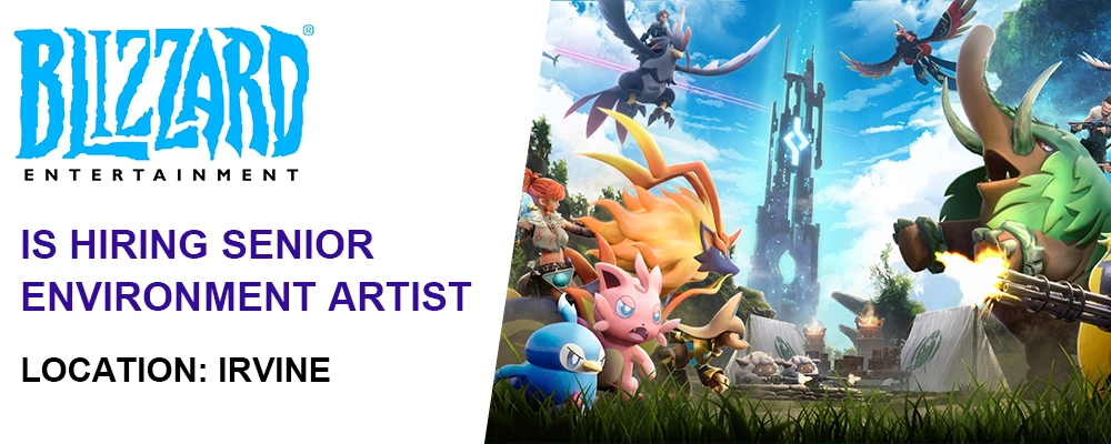 Senior Environment Artist Blizzard Entertainment hiring, Irvine