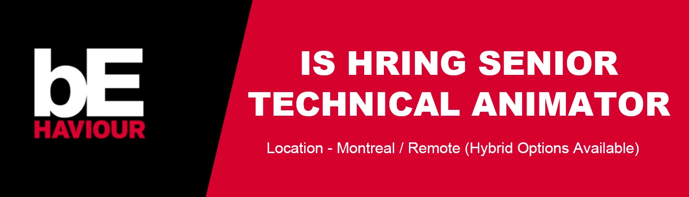 Senior Technical Animator at Behaviour Interactive