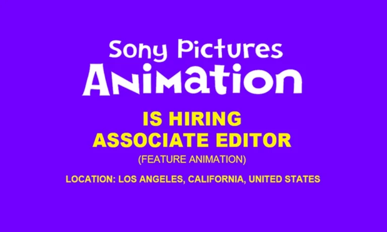 Sony Pictures Animation hiring Associate Editor thumbnail