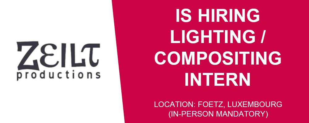 ZEILT Productions Lighting & Compositing Internship thumbnail